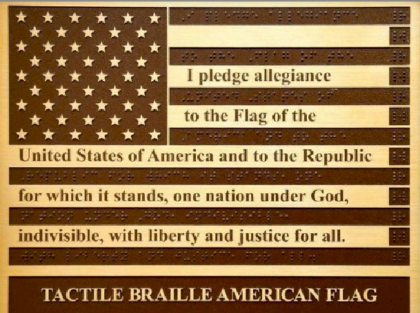 Image Tactile Braille Flag